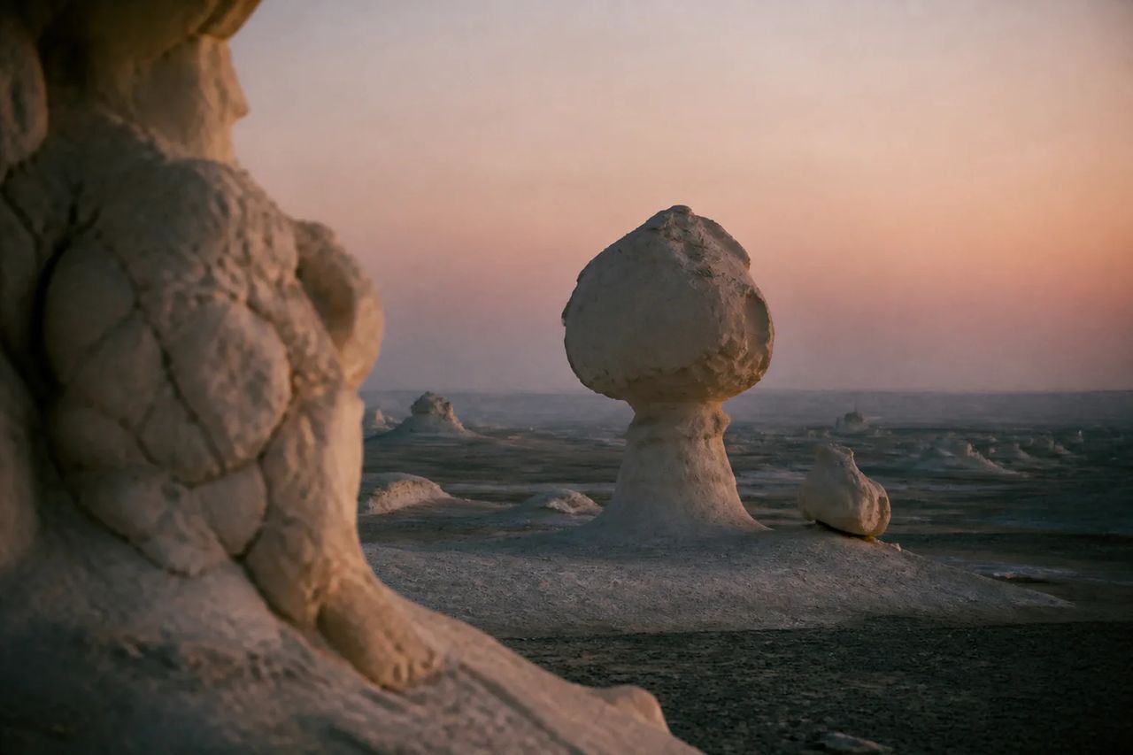 Chalk formations of Egypt's White Desert